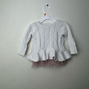 First Impressions Baby Girls Cable-Knit Tutu Tunic size 6-9 months